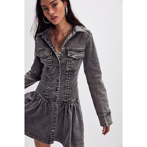 Free People Roadhouse Mini Dress - Picture 1 of 8